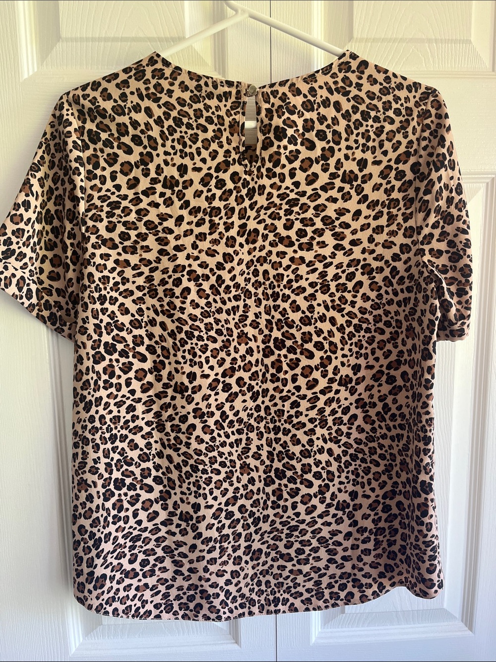 Primark Brown Short Sleeve Leopard Print top - Picture 5 of 6